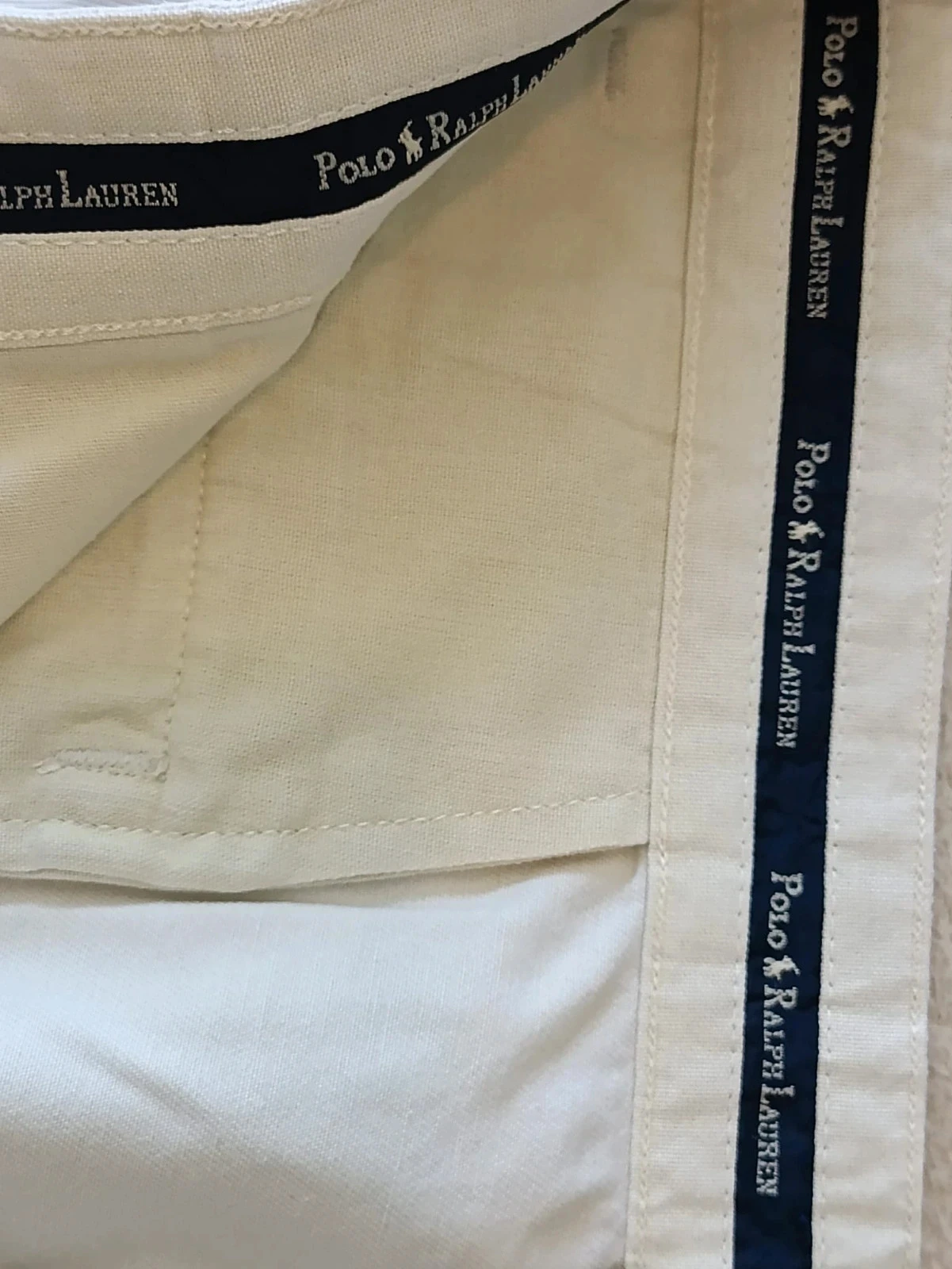 Short Vintage Polo Ralph Lauren Chino blanco roto Talla 33 – photo 9
